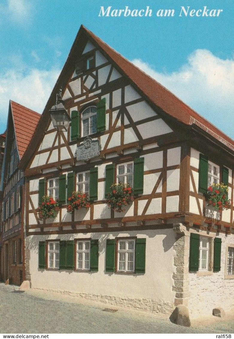 1 AK Germany / Baden-Württemberg * Schillers Geburtshaus In Marbach Am Neckar * - Marbach