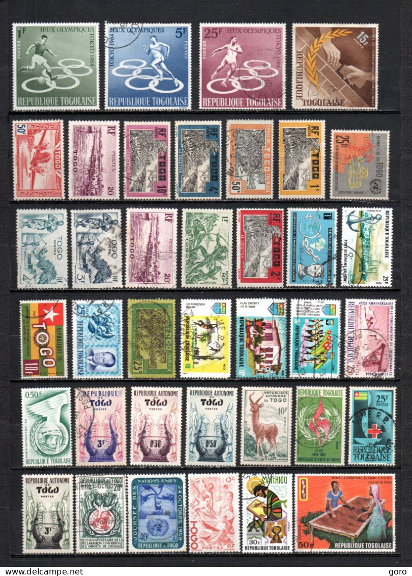 Togo.-  Lote  Nº   8 .-    38   Sellos - Used Stamps