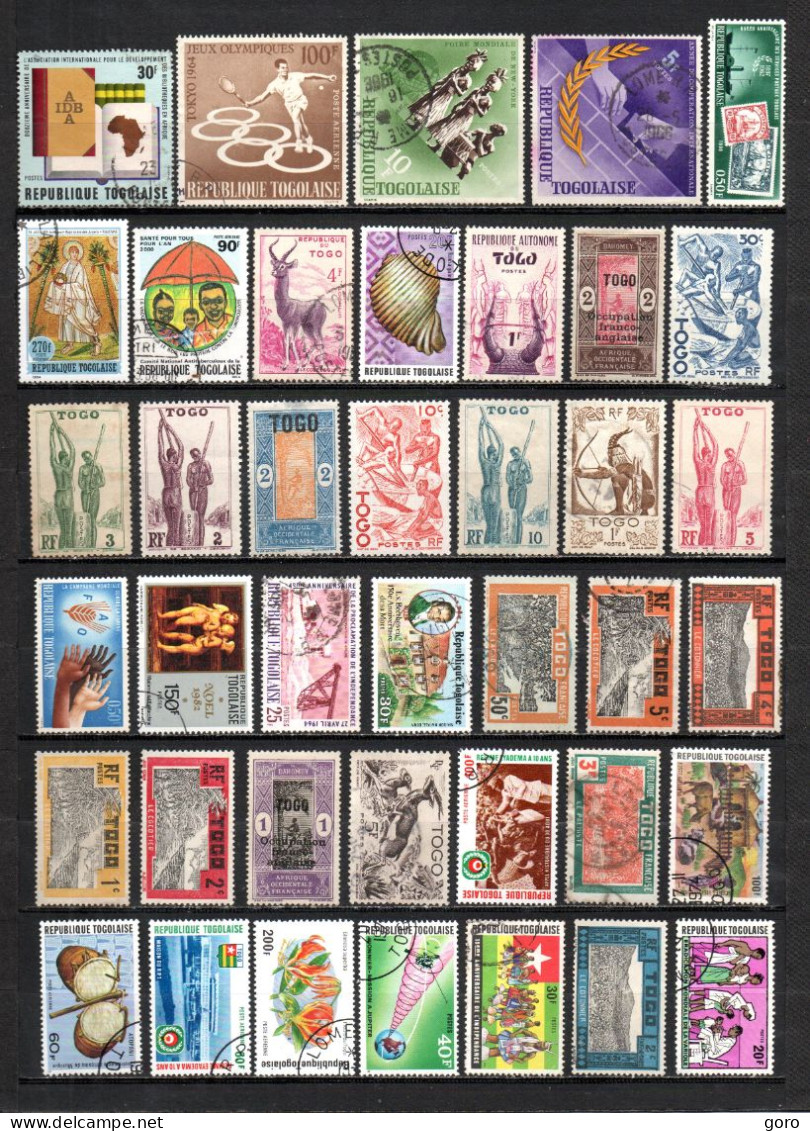 Togo.-  Lote  Nº   10 .-    40   Sellos - Used Stamps