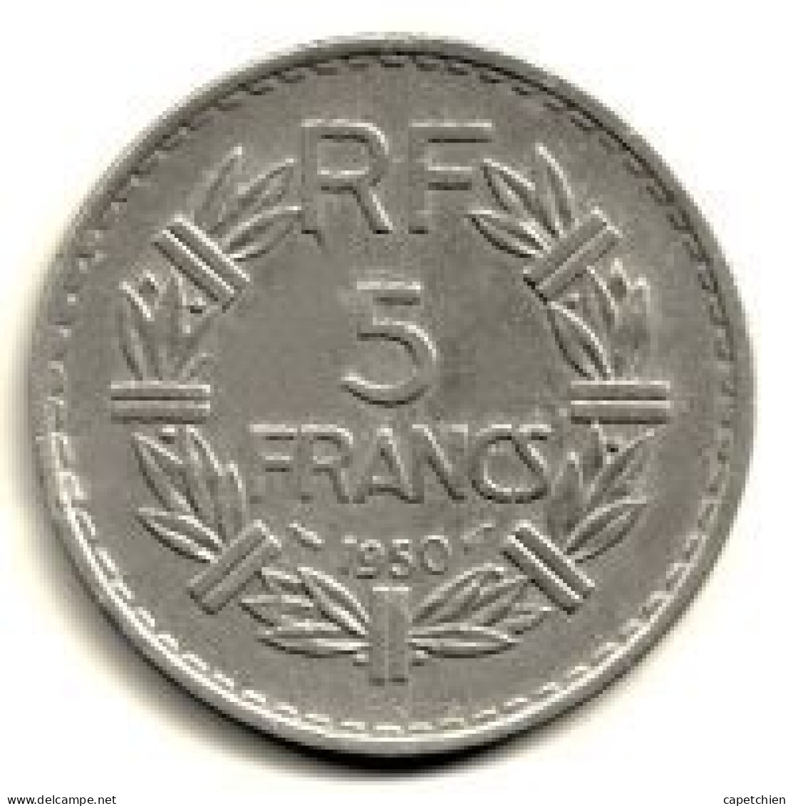 FRANCE / 5 FRANCS LAVRILLIER / 1950 / ALU / 3.69 G - 5 Francs