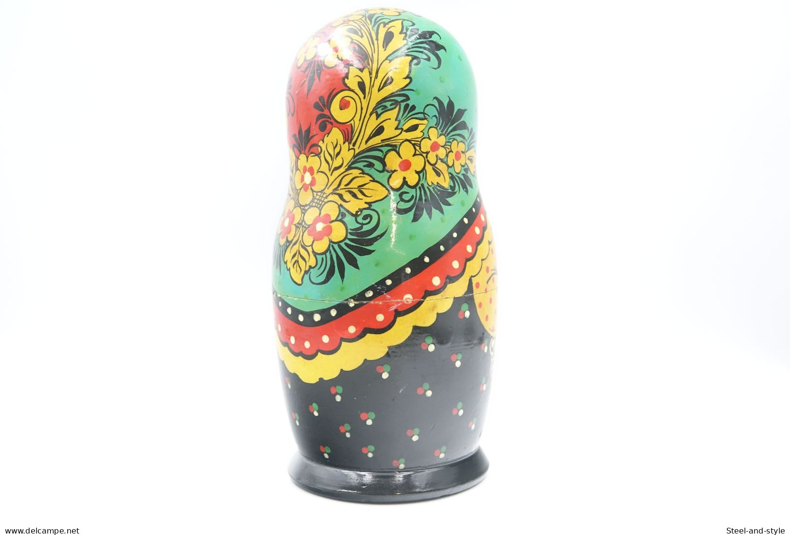 Design :  NESTING DOLLS : FOLK ART - Matryoshka - Hand Painted - Made In Russia USSR ( Sitnikovo ) - 1950's - H:16cm - Oestliche Kunst