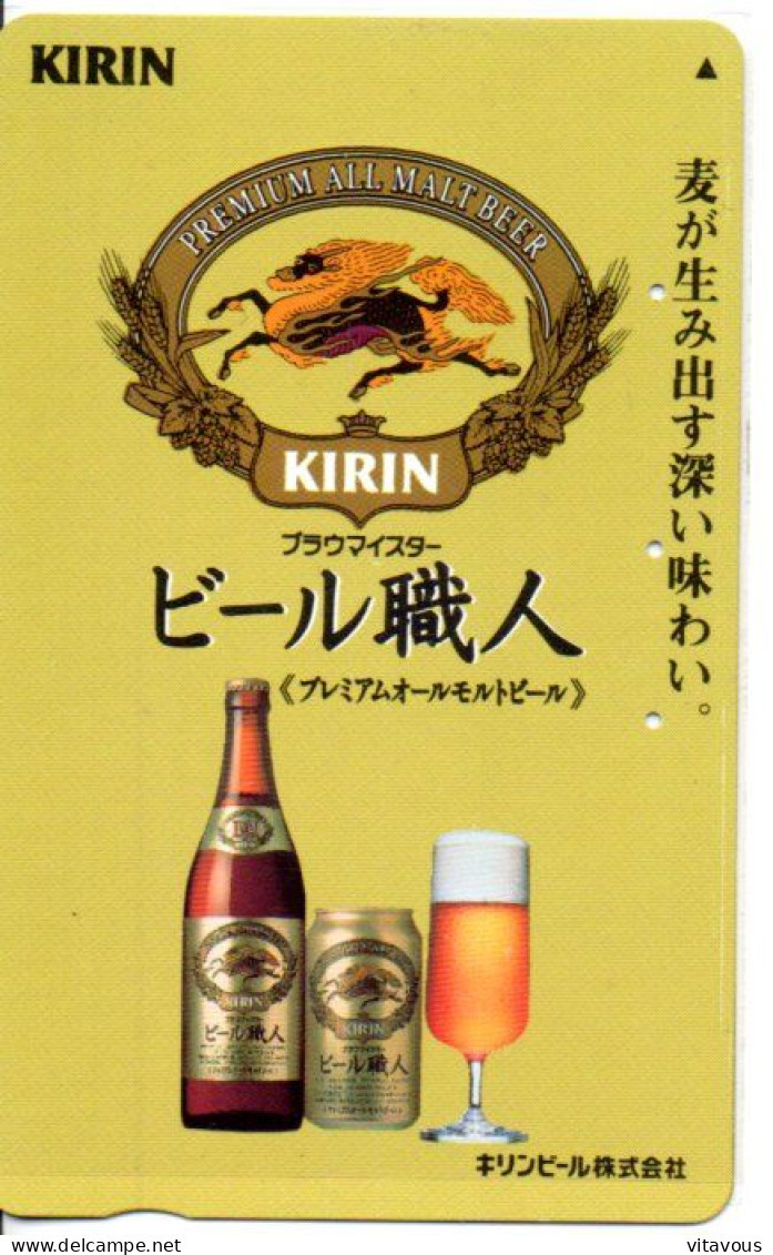 Bière Beer Kirin Télécarte Japon Phonecard Telefonkarte (G 993) - Japon