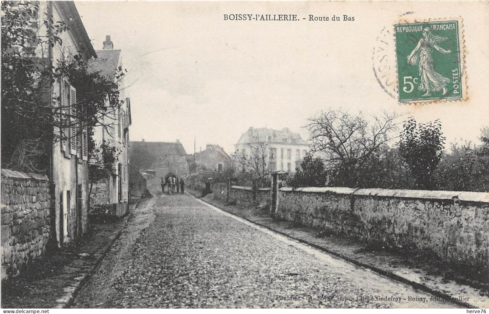 BOISSY L'AILLERIE - Route Du Bas - Boissy-l'Aillerie