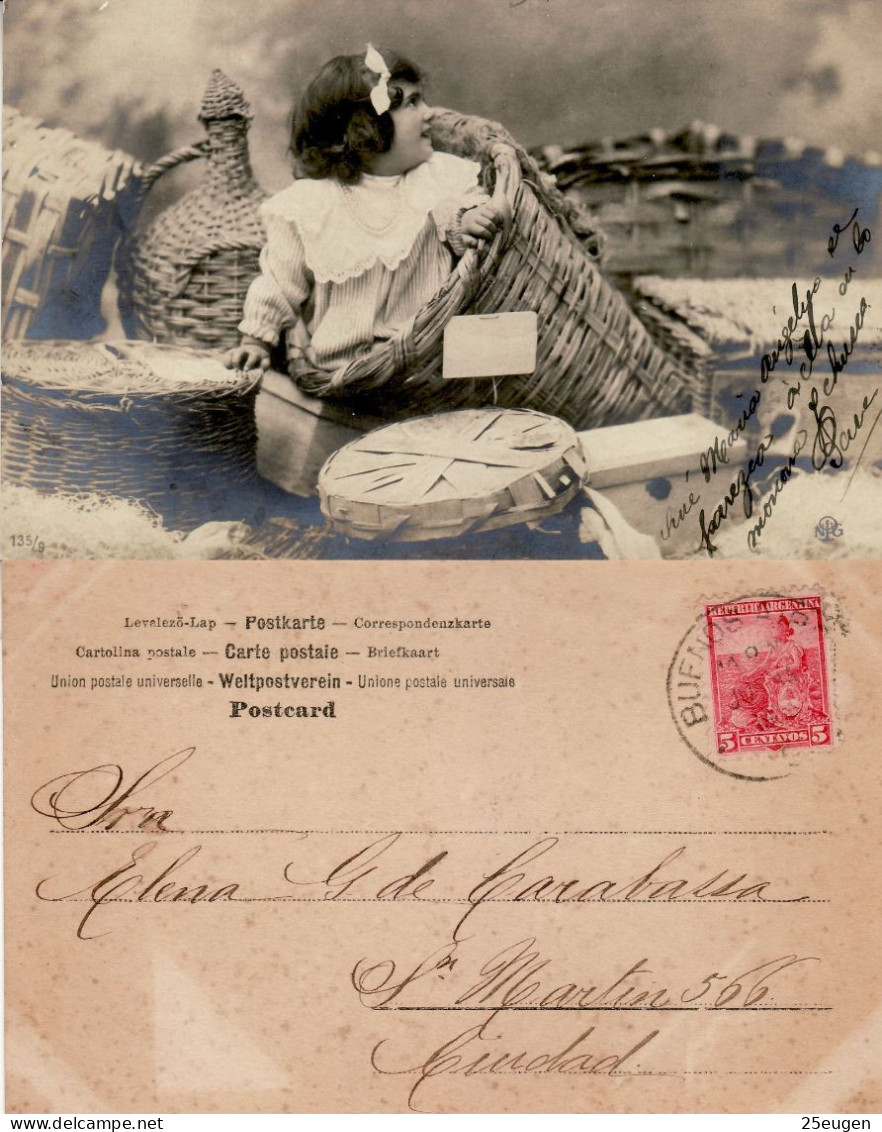 ARGENTINA 1903 POSTCARD SENT TO BUENOS AIRES - Brieven En Documenten