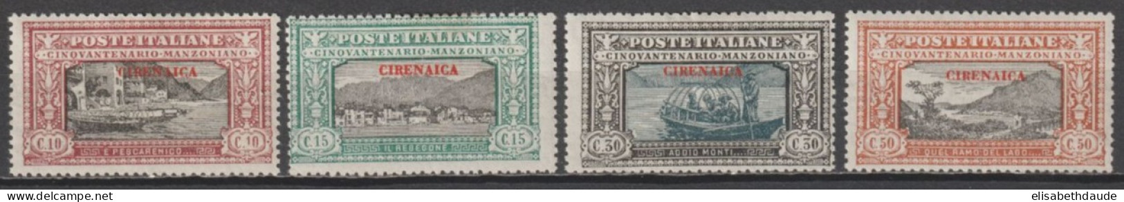 1924 - CIREANICA - YVERT N° 11/14 * MH - COTE = 25 EUR - Cirenaica