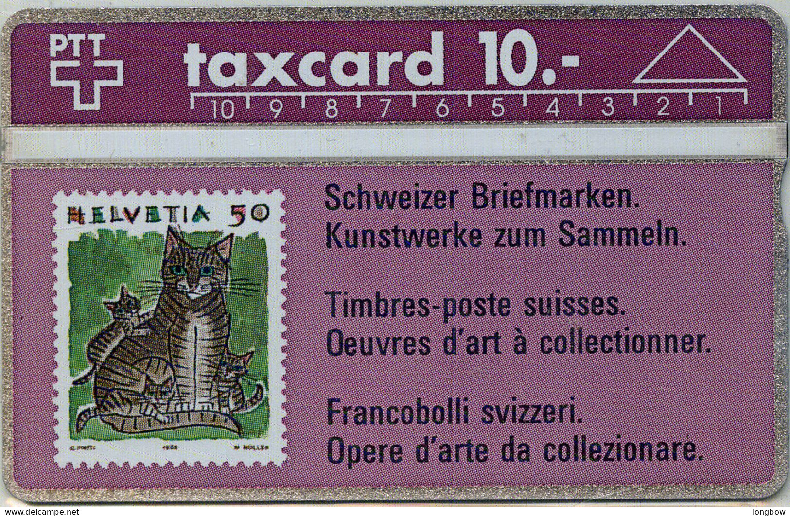 Switzerland-FRANCOBOLLO GATTO CN.109E -MINT - Switzerland