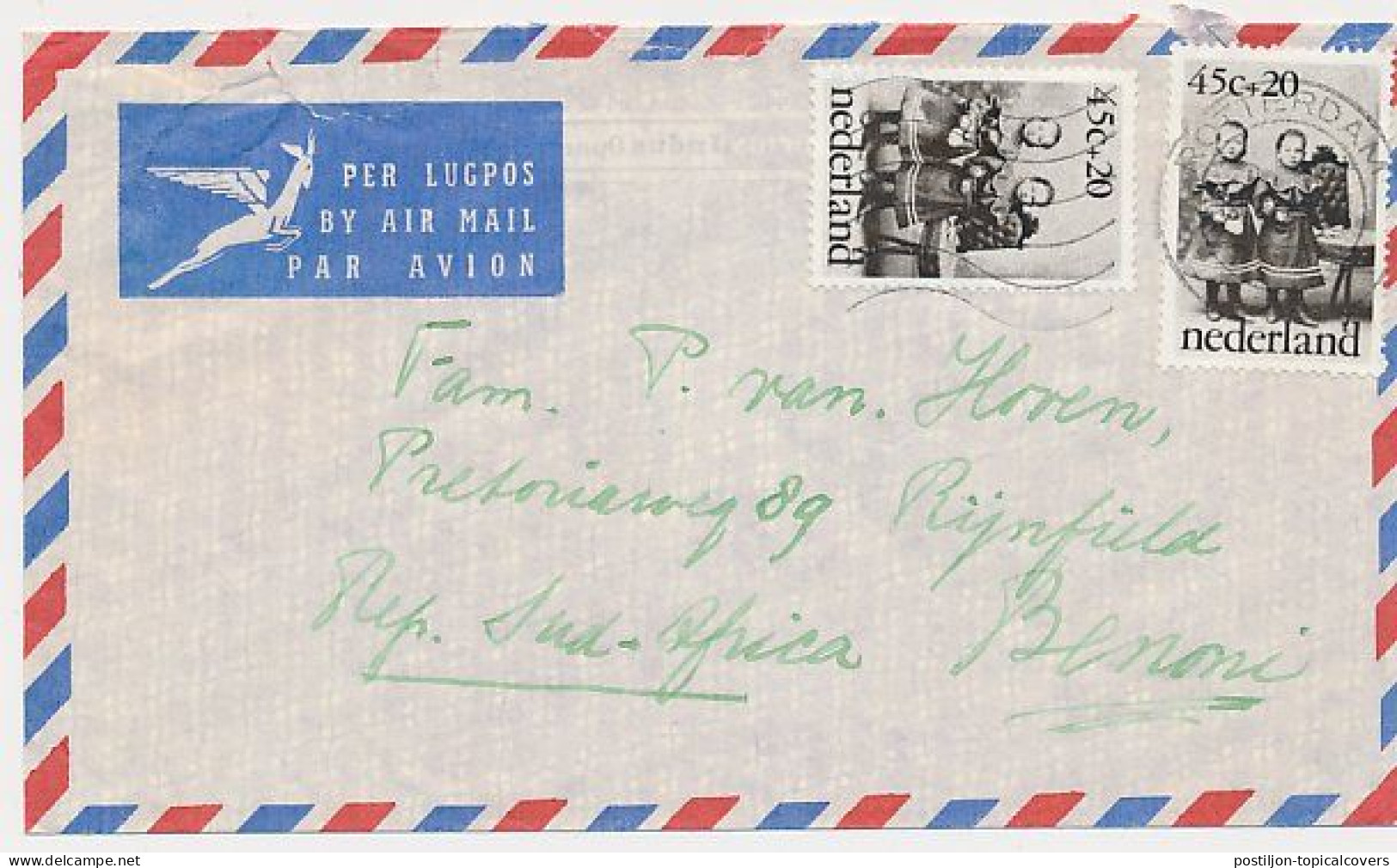 Crash Mail Cover Sliedrecht The Netherlands - USA 1974 - Nierinck 741120 - Nairobi Kenya - Airmail