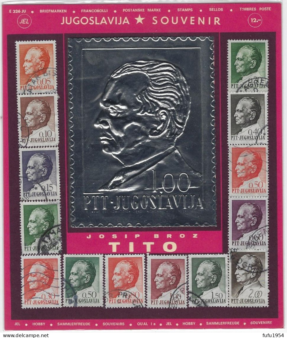 Timbres - YOUGOSLAVIE : PLAQUETTE DE 14 TIMBRES  De TITO - Collections, Lots & Séries