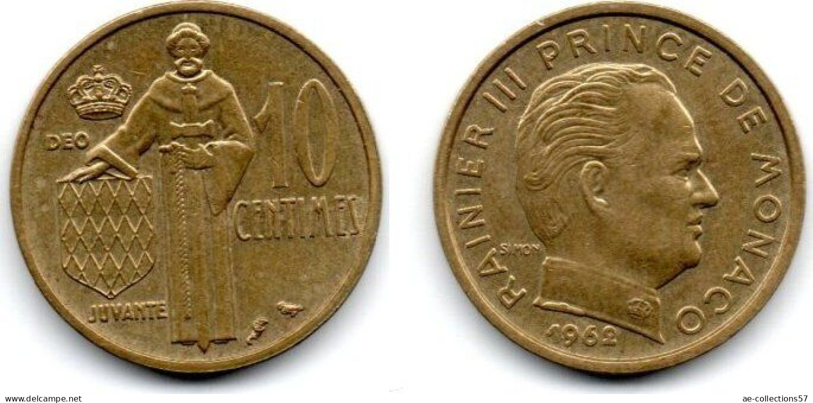 MA 30740 / Monaco 10 Centimes 1962 TTB - 1960-2001 Nieuwe Frank