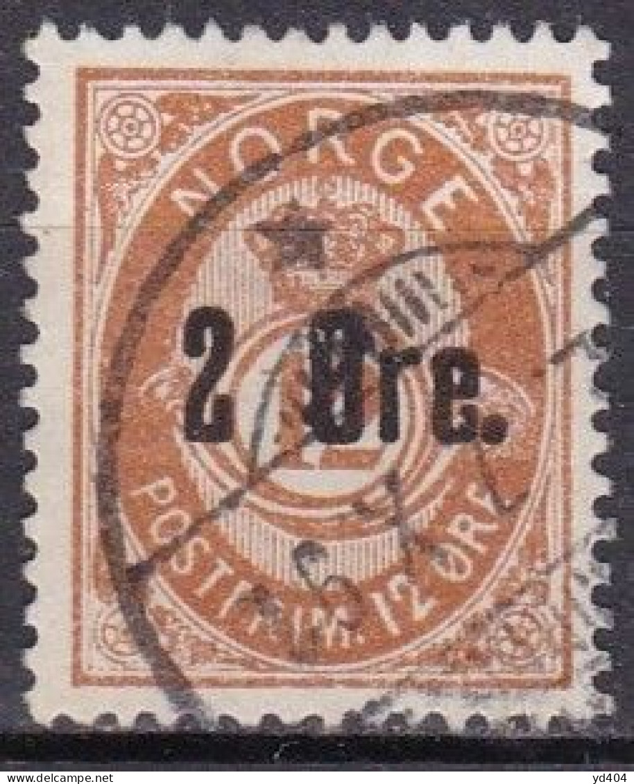 NO005Z – NORVEGE - NORWAY – 1888 – POST HORN OVERP. – SC # 46 USED 4,25 € - Oblitérés