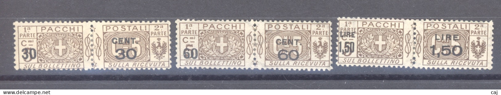 Italie  -  Colis Postaux  :  Yv  20-22  * - Postal Parcels