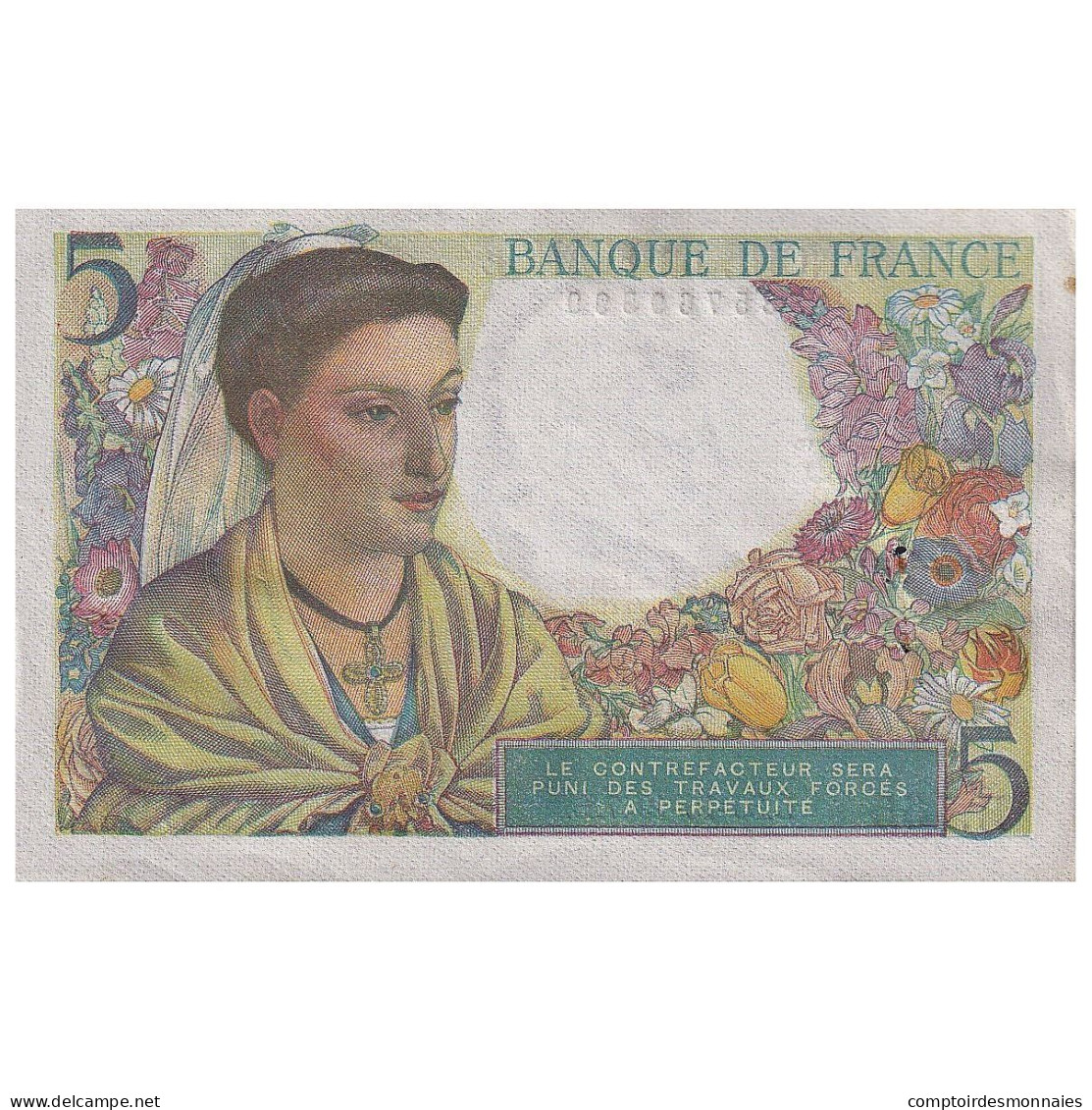 France, 5 Francs, Berger, 1947, H.155, SUP, Fayette:05.07, KM:98b - 5 F 1943-1947 ''Berger''