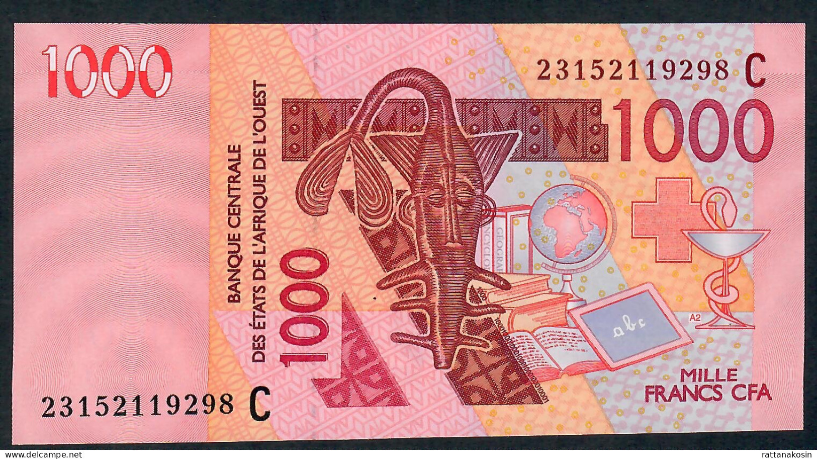 W.A.S.  BURKINA FASO P315Cw  1000 FRANCS (20)23   2023   Signature 46    UNC. - West-Afrikaanse Staten