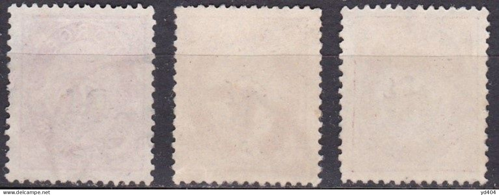 NO005U – NORVEGE - NORWAY – 1882-90 – POST HORN – SC # 40/40a/40b USED - Oblitérés