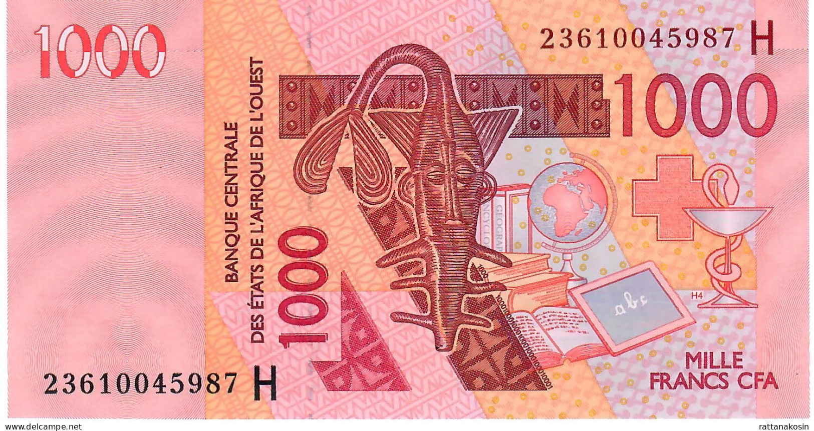 W.A.S. NIGER P615Hw 1000 FRANCS (20)23 2023 Signature 46 UNC. - Estados De Africa Occidental