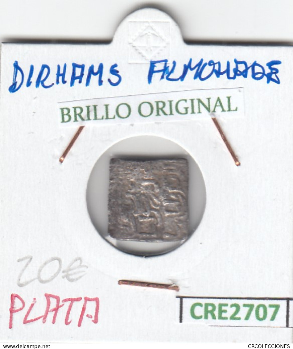 CRE2707 MONEDA DIRHAM ALMOHADE PLATA BRILLO ORIGINAL - Autres & Non Classés