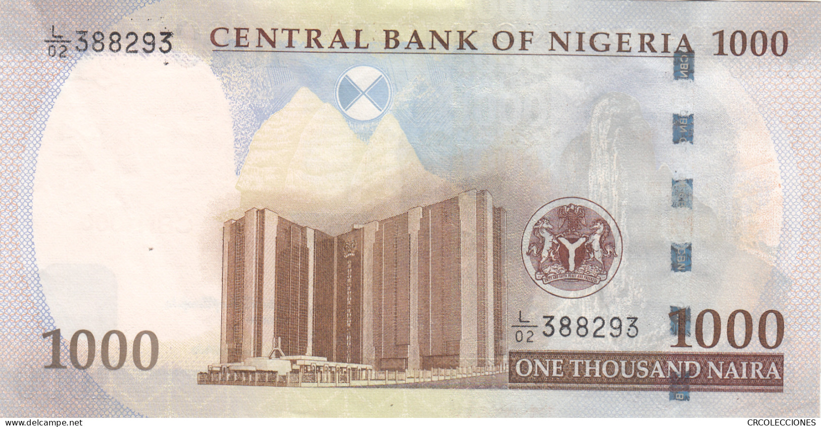 CRBX0319 BILLETE NIGERIA NAIRA 2014 MBC+  - Other - Africa