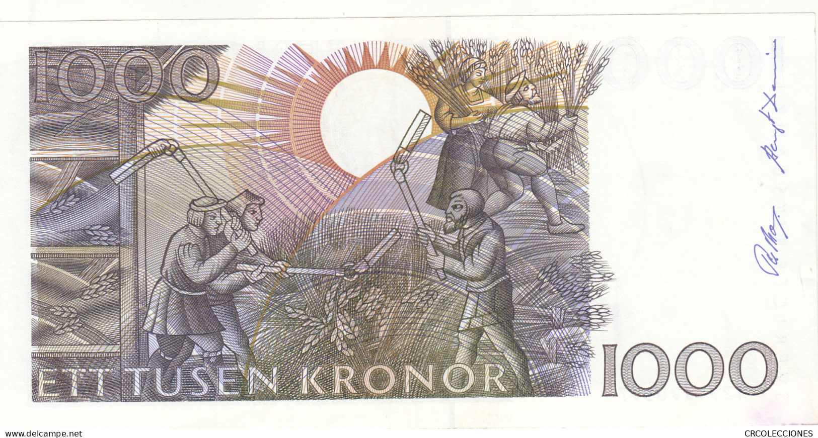 CRBX0323 BILLETE SUECIA 1000 KRONOR MBC - Sonstige – Europa