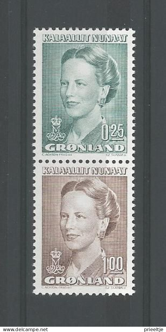 Greenland 1990 Queen Margrethe II Pair From  Booklet  Y.T. 189a ** - Neufs
