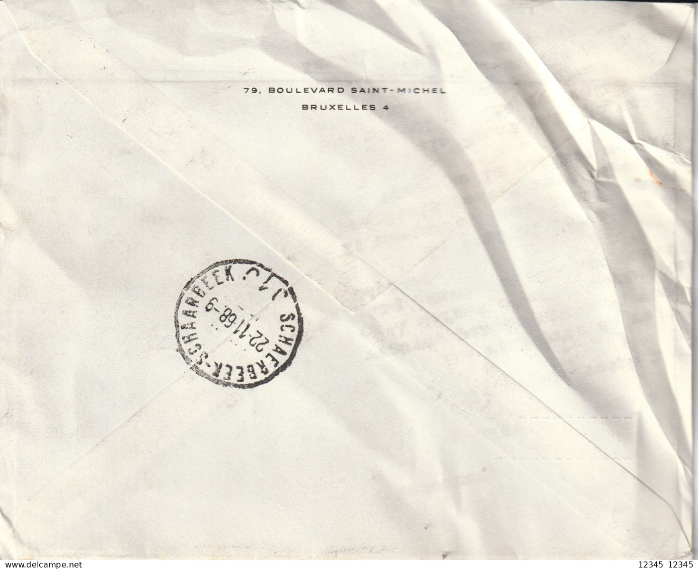 1968, Letter From Brussel To Schaarbeek, Absent 2-1-69 (letter Not Opened) - Brieven En Documenten