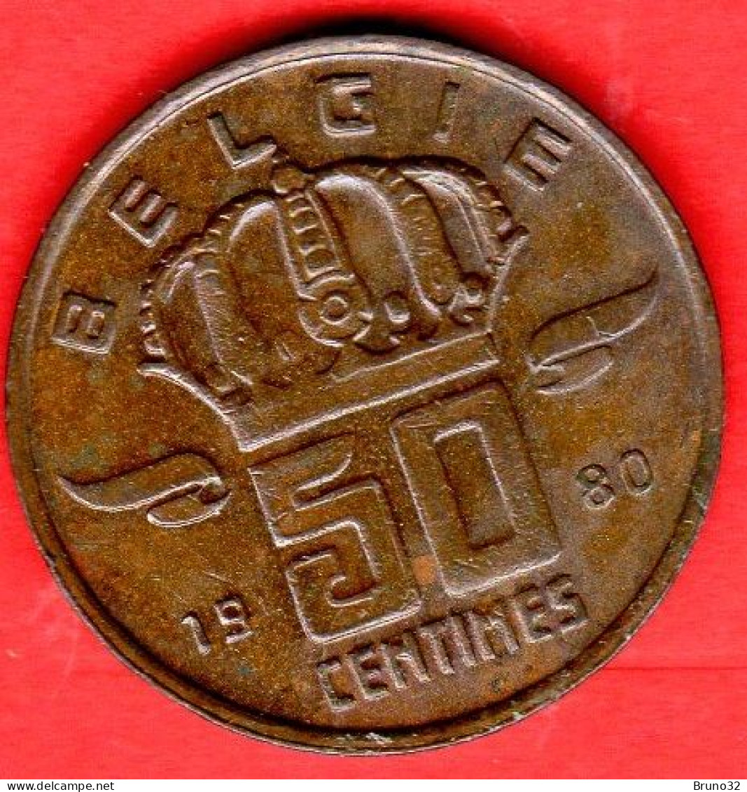 Belgio - Belgium - Belgique - Belgie - 1980 - 50 Centimes - QFDC/aUNC - Come Da Foto - 50 Cents