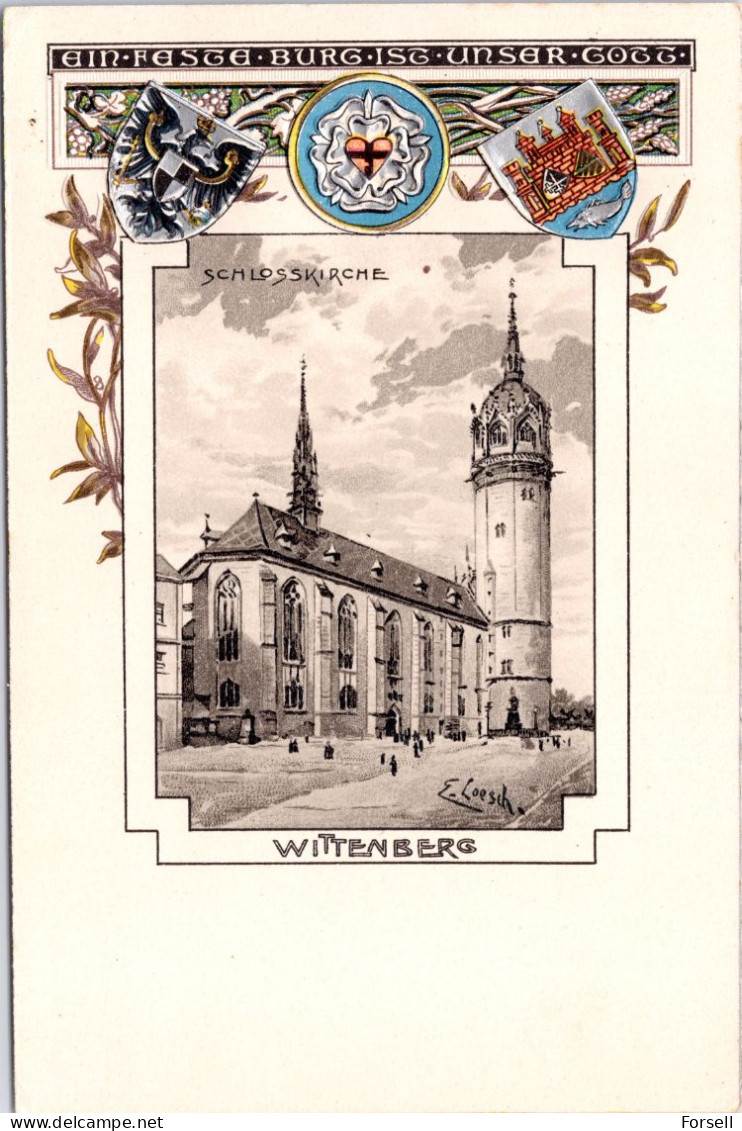 Wittenberg , Schlosskirche (Prägekarte)  (Ungebraucht) - Wittenberg