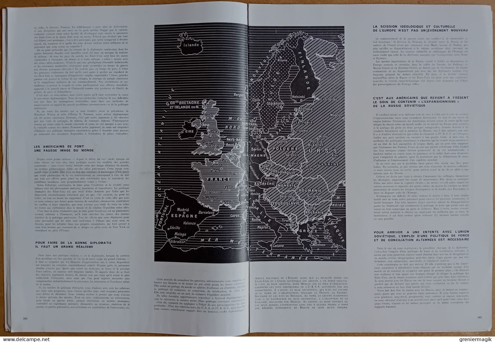 France Illustration N°132 10/04/1948 Truman Plan Marshall/Rivalité U.S.A.-U.R.S.S. Par W. Lippmann/Laponie Suédoise - Testi Generali