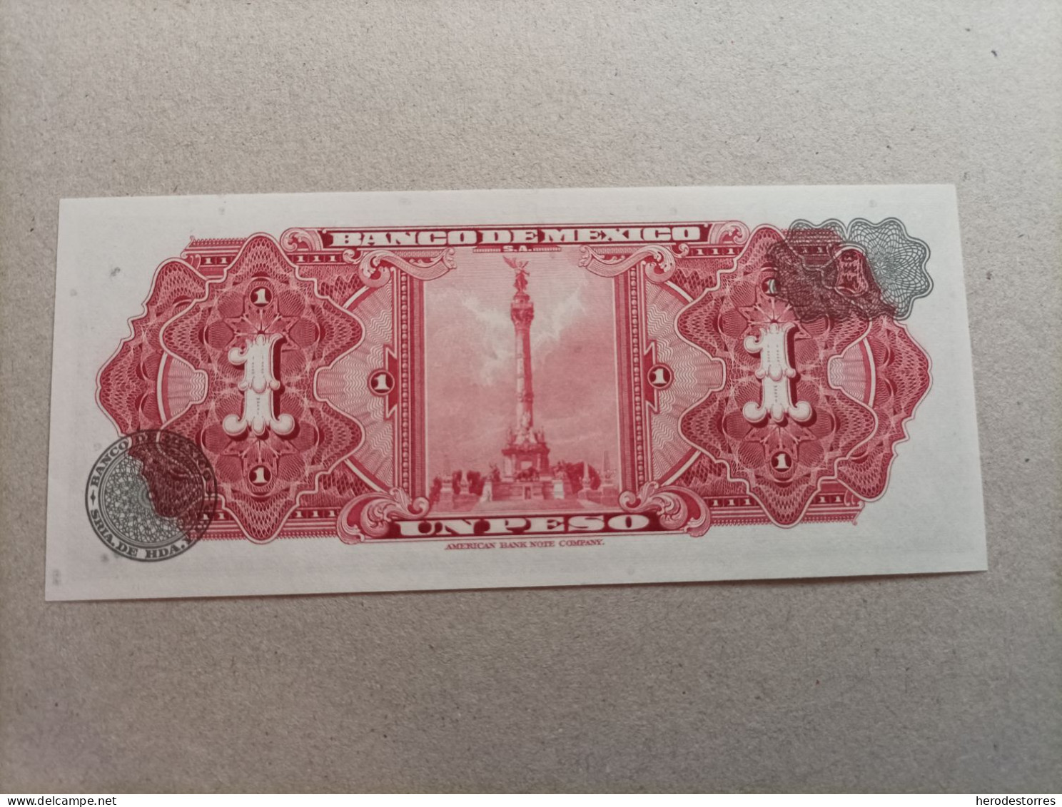 Billete De México 1 Peso Del Año 1969, UNC - México