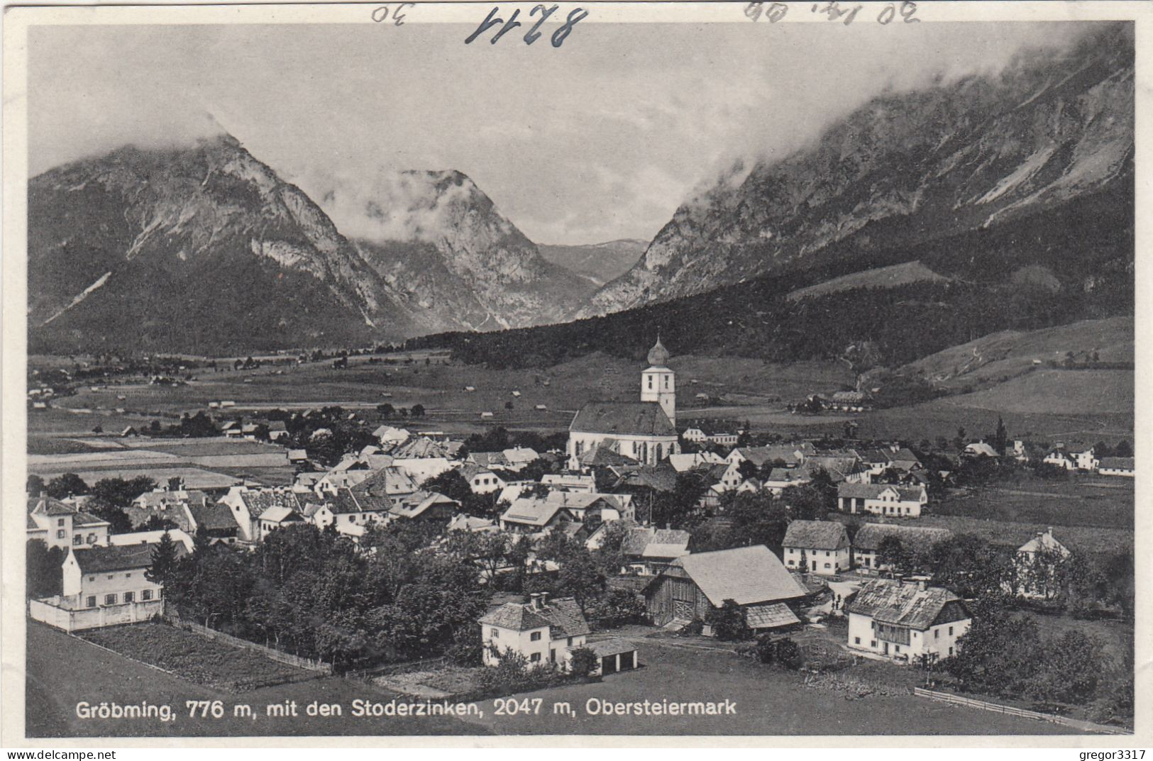 E3604) GRÖBMING Mit Den Stoderzinekn - Häuser Kirche ALT ! Obersteiermark - Gröbming