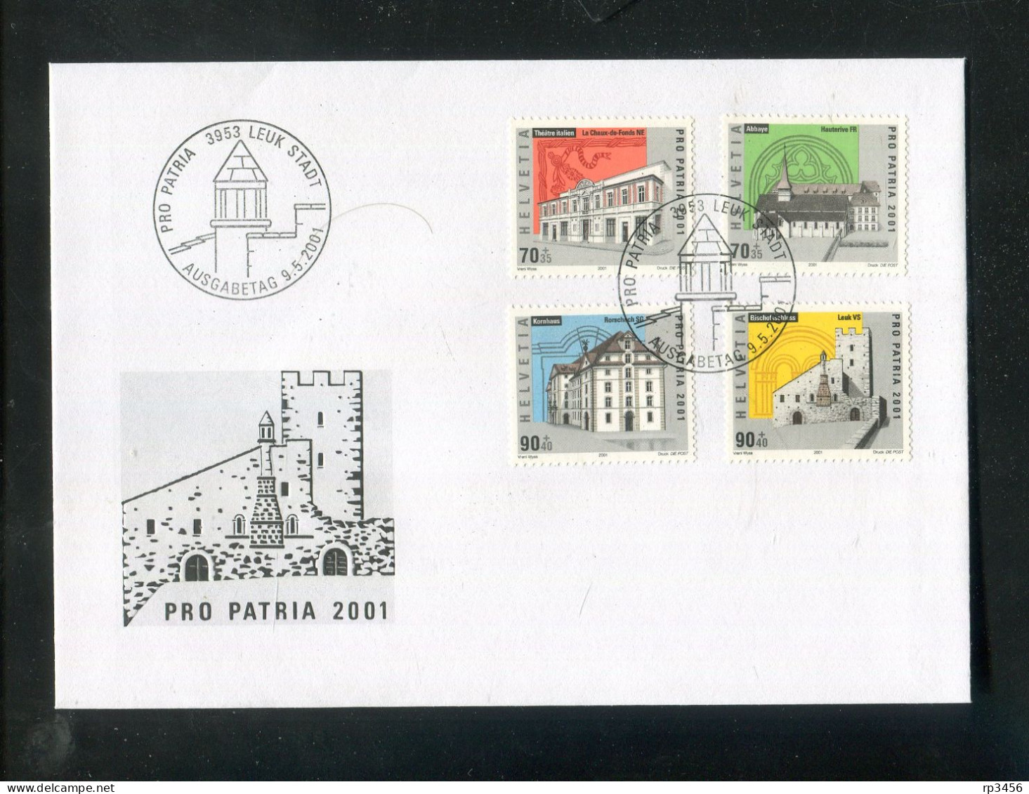 "SCHWEIZ" 2001, Mi. 1753-1756 "Pro Patria" FDC (7548) - FDC