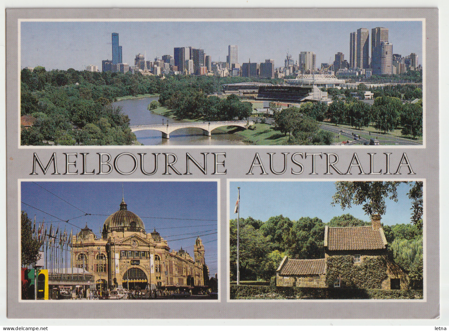 Australia VICTORIA VIC Cooks Cottage Yarra Railway Station MELBOURNE Nucolorvue Postcard 1992 Pmk $1 Stamp - Melbourne