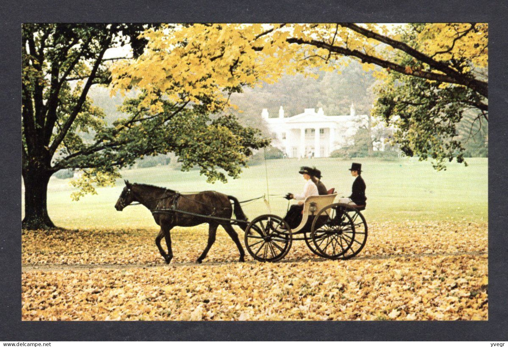 Etats Unis - MORVEN PARK - Calèche - Built In The 1870's, This Greek Revival Style Mansion Is Located North Leesburg - Sonstige & Ohne Zuordnung