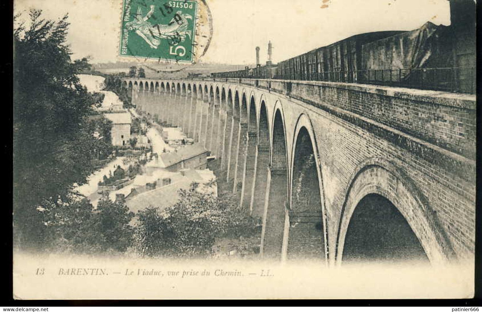 Barentin Le Viaduc Vue Prise Du Chemin - Barentin