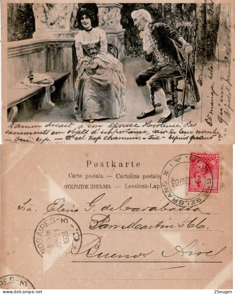 ARGENTINA 1903 POSTCARD SENT TO BUENOS AIRES - Covers & Documents