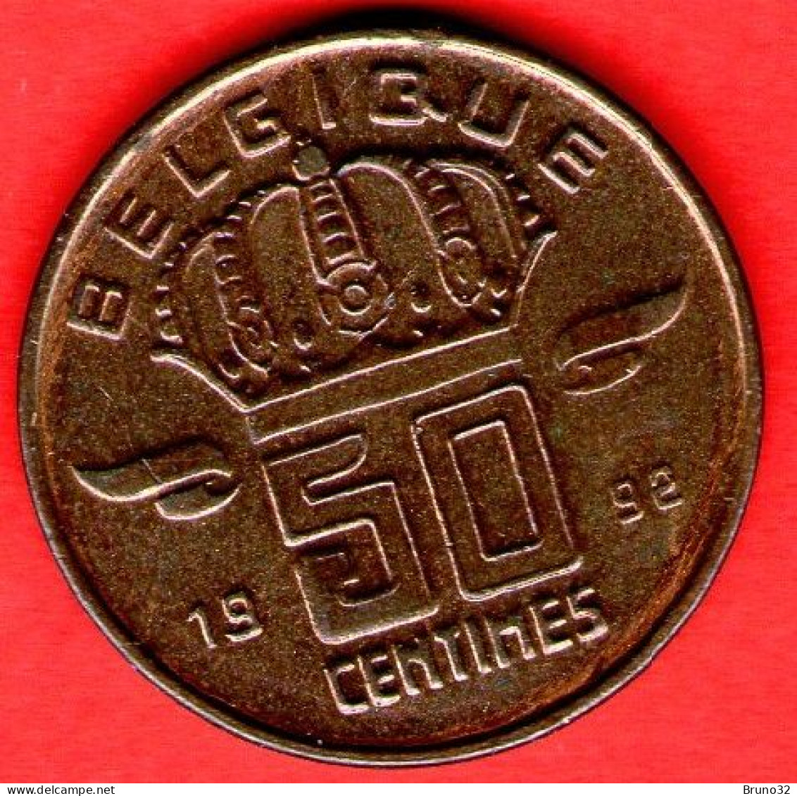 Belgio - Belgium - Belgique - Belgie - 1992 - 50 Centimes - QFDC/aUNC - Come Da Foto - 50 Cents