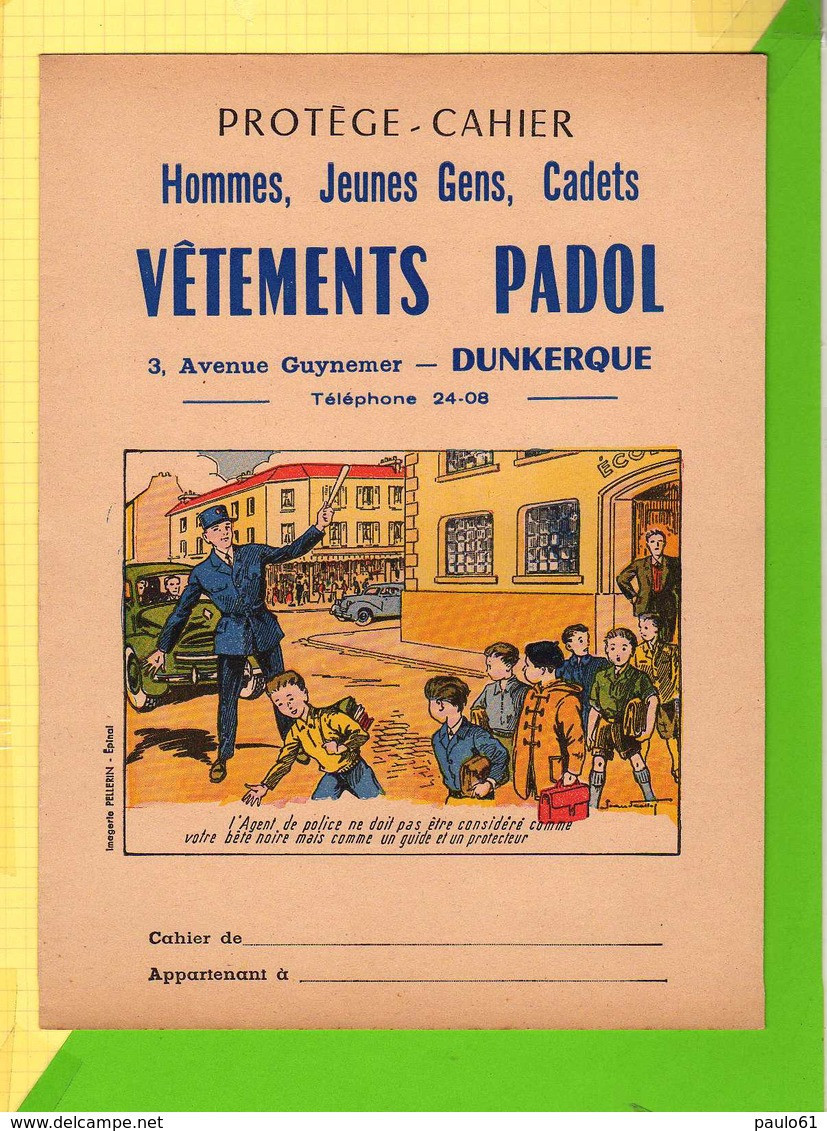 PROTEGE CAHIER :Vetement PADOL DUNKERQUE Voiture - Book Covers