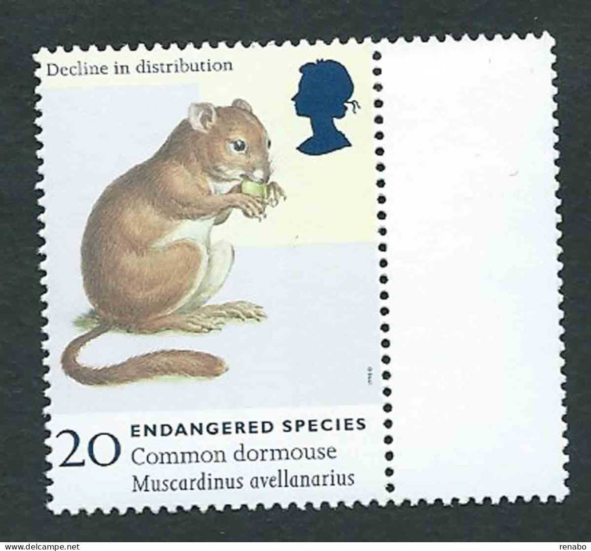 GB, Gran Bretagna, Great Britain 1998; Endangered Species: Mouse (muscardinus Avellanarius), Topo, Rat, Souris. New - Nager