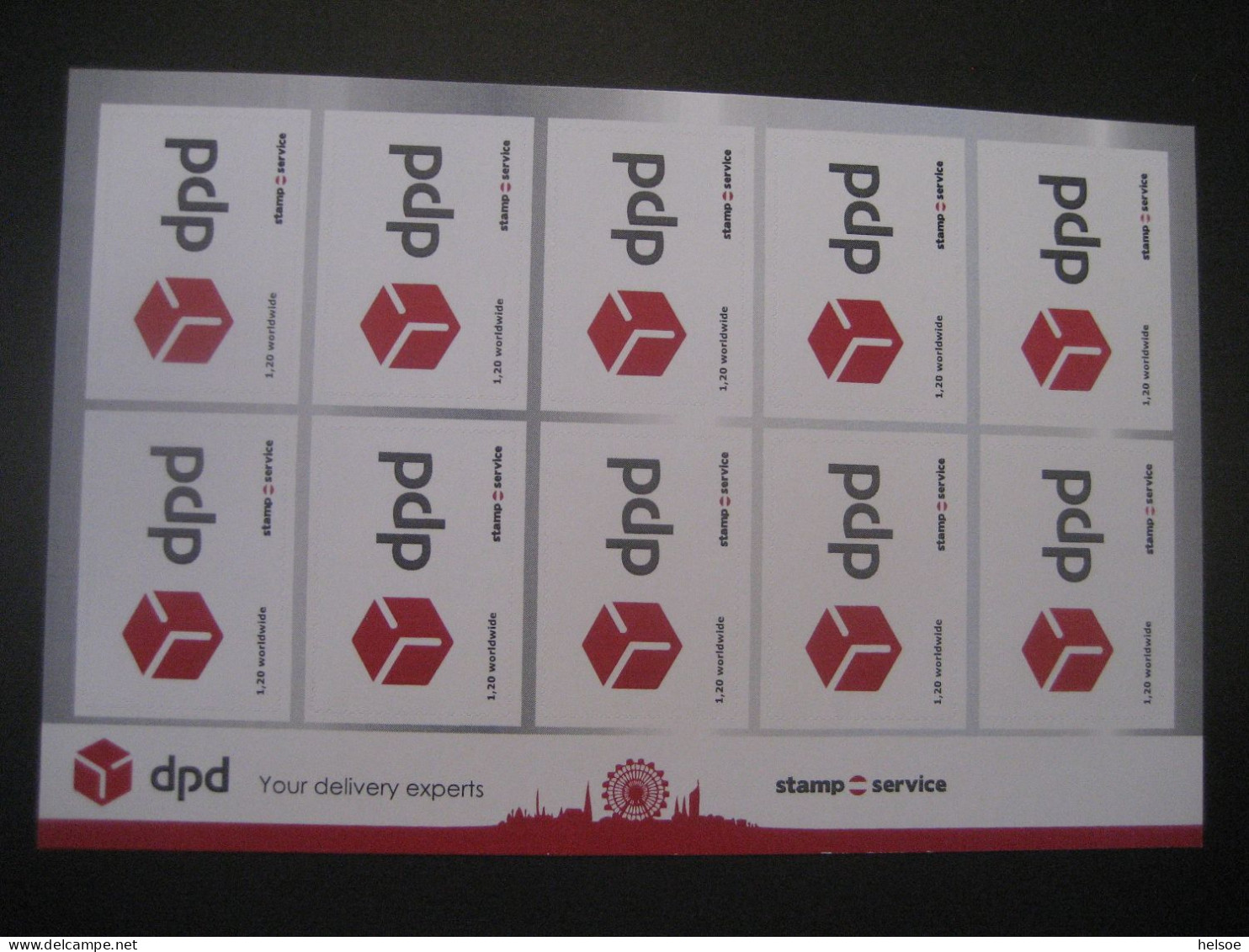 Österreich- Worldwide Stampservice, Dpd, Your Delivery Experts Ungebraucht Und Selbstklebend - Errors & Oddities