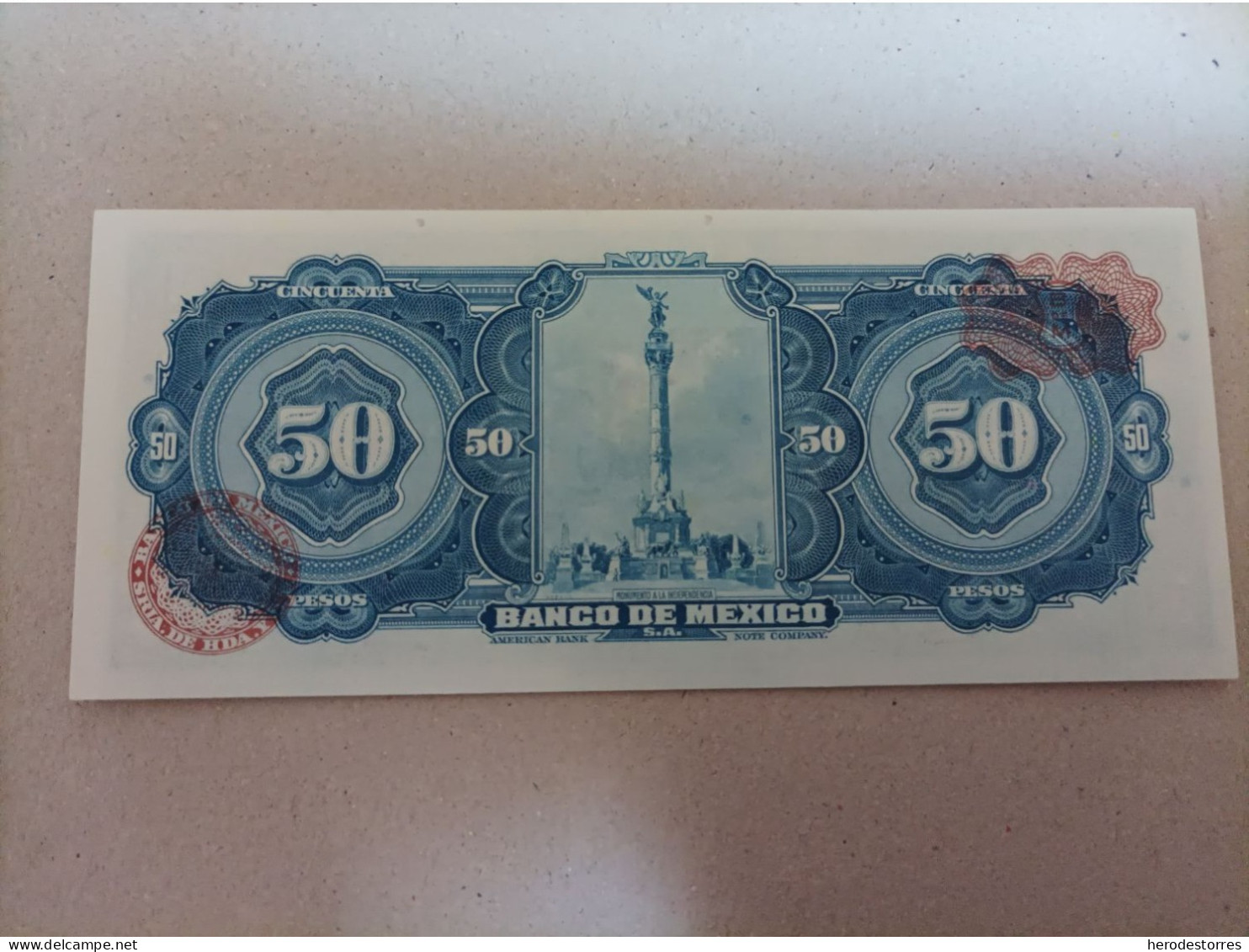 Billete De México 50 Pesos, Año 1972, UNC - México