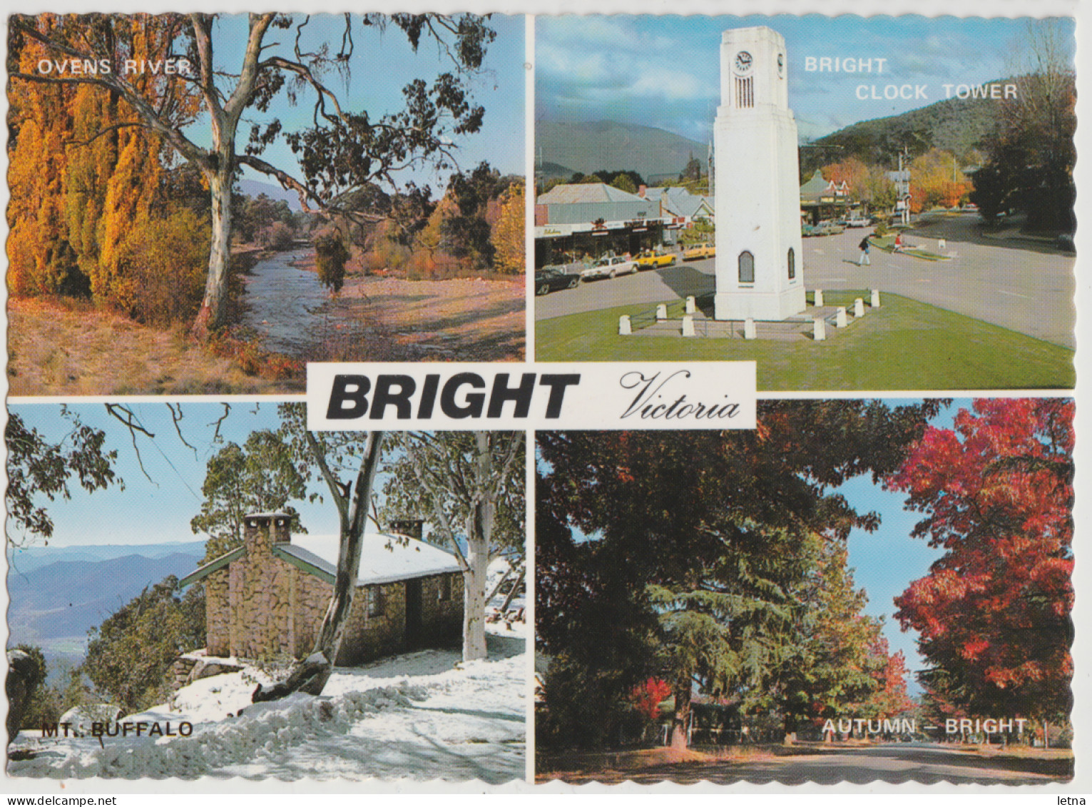 Australia VICTORIA VIC Mountain Landscapes & Town Views BRIGHT Nucolorvue BRC1 Postcard C1970s - Autres & Non Classés