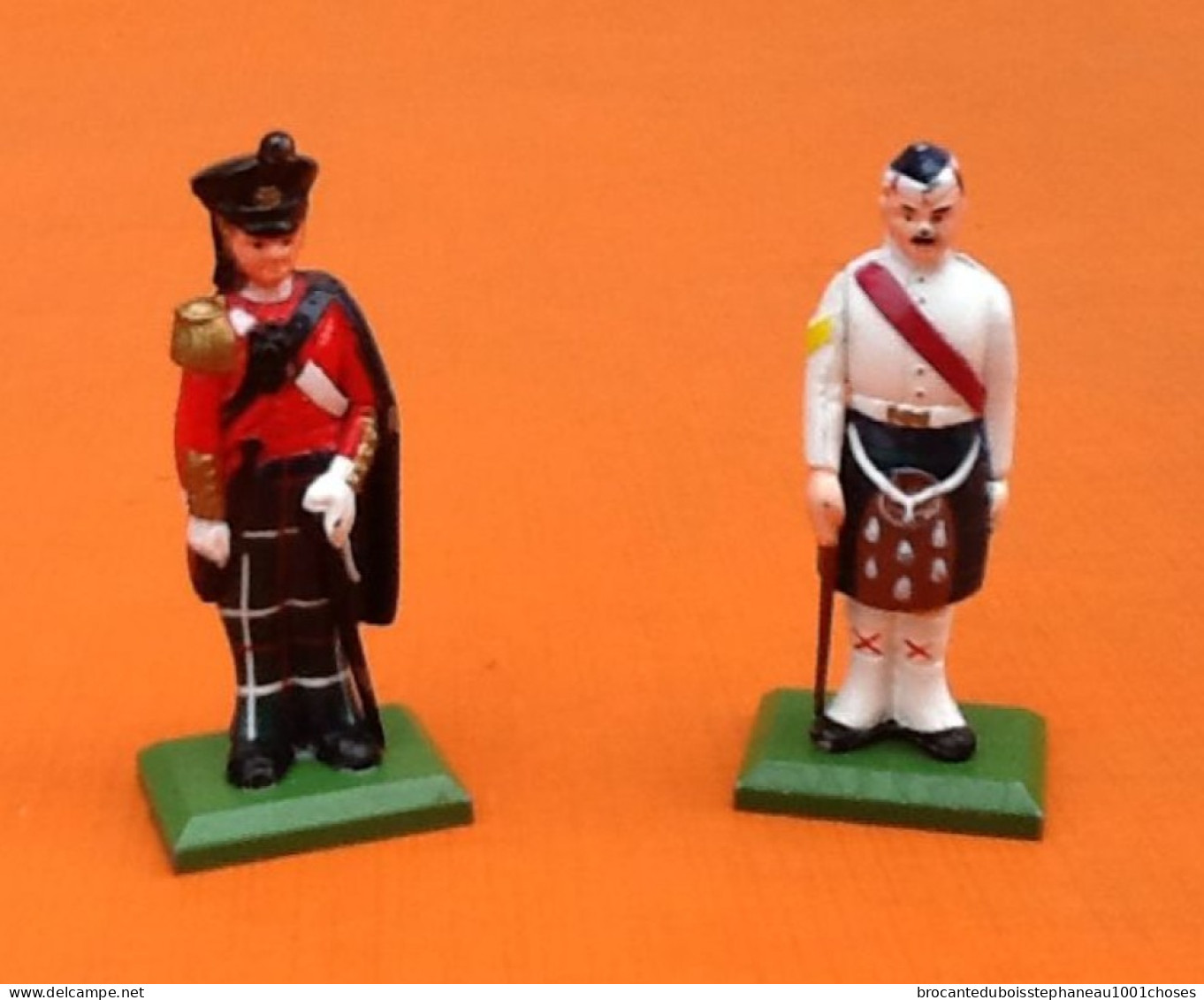 2 Figurines de plomb Soldat Ecossais