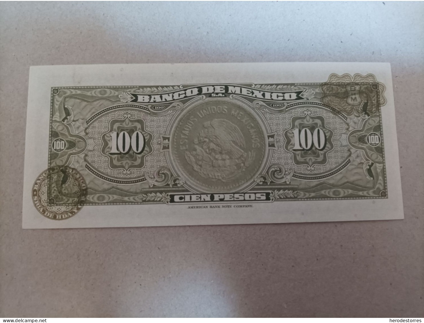 Billete De México 100 Pesos Del Año 1972, UNC - México