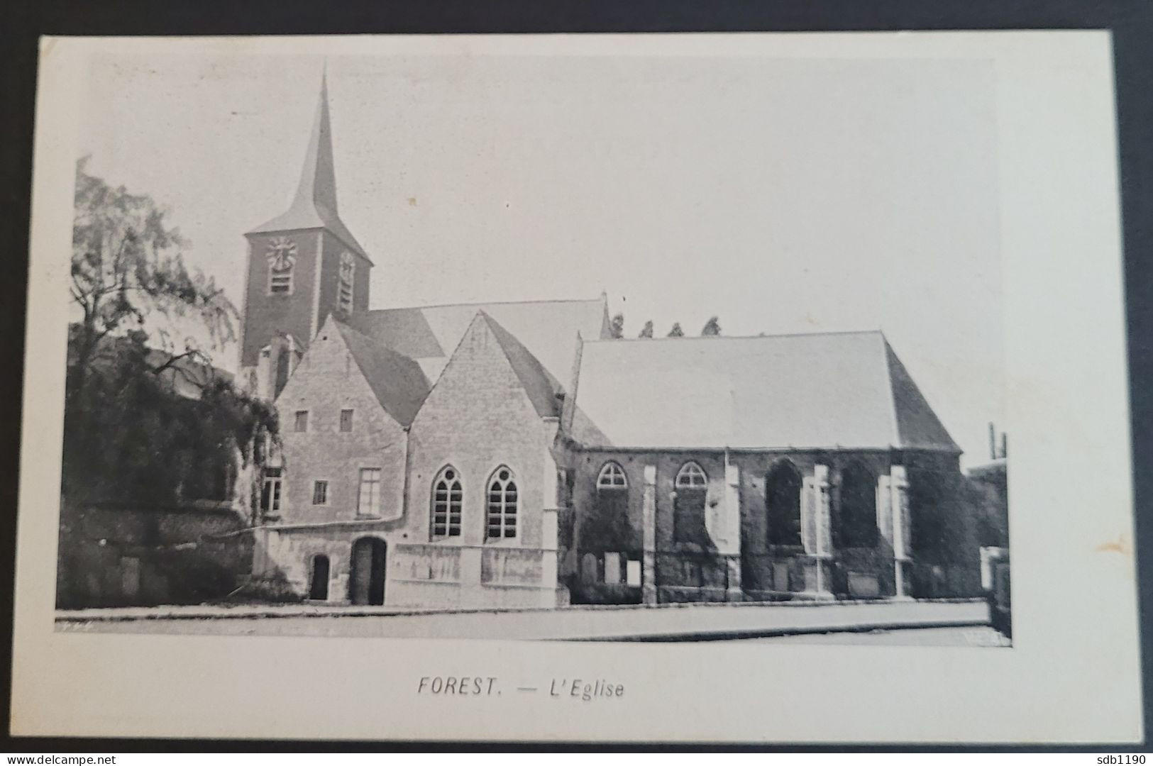 Forest - L'Eglise (Chocolat Des Chartreux Au Dos), Circulée 19?? - Forest - Vorst