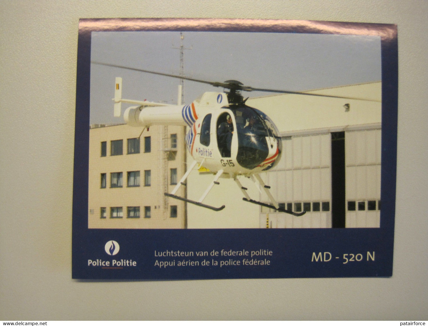 Sticker Helikopter Politie - Police MD 520  Helicopter - Police & Gendarmerie