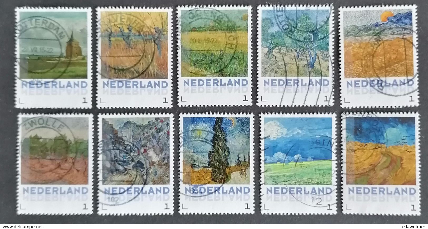 Nederland/Netherlands - Nr. 3012 F-3 Serie Vincent Van Gogh 2015 (gestempeld/used) - Oblitérés