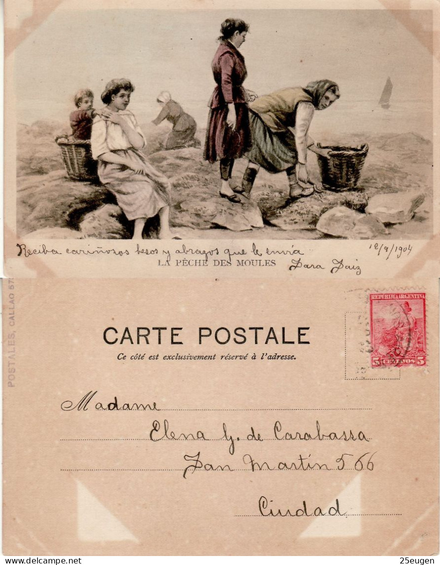ARGENTINA 1904 POSTCARD SENT TO BUENOS AIRES - Lettres & Documents