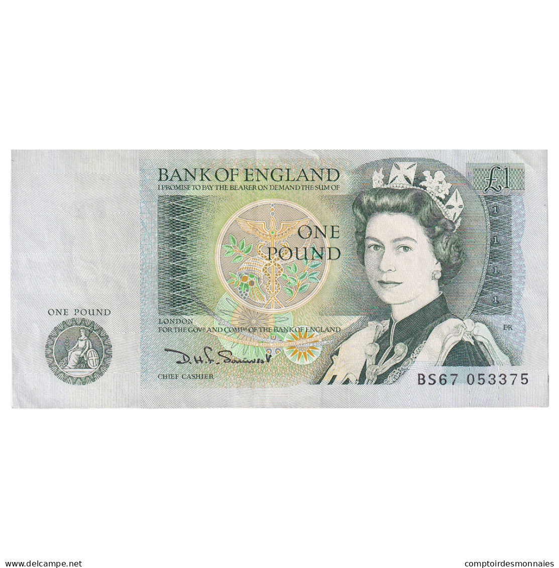 Billet, Grande-Bretagne, 1 Pound, 1981-1984, KM:377a, SUP+ - 1 Pond