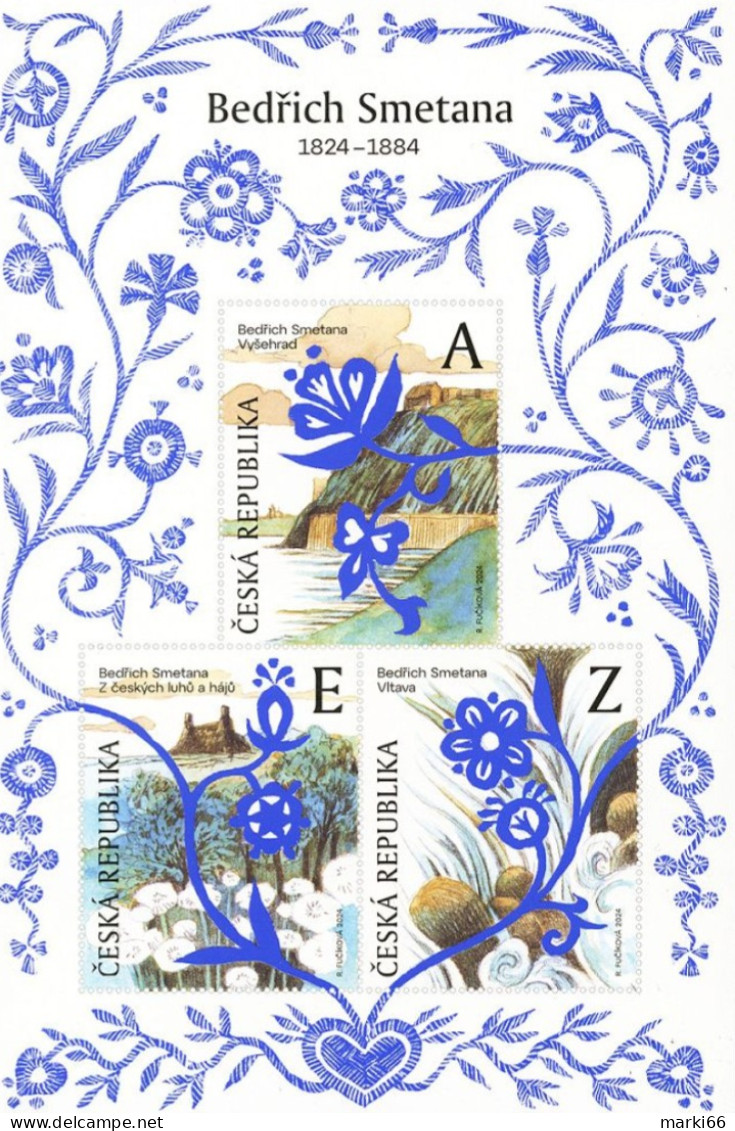 Czech Republic - 2024 - Works By Bedrich Smetana, Czech Composer - Mint Stamp Sheetlet - Ongebruikt