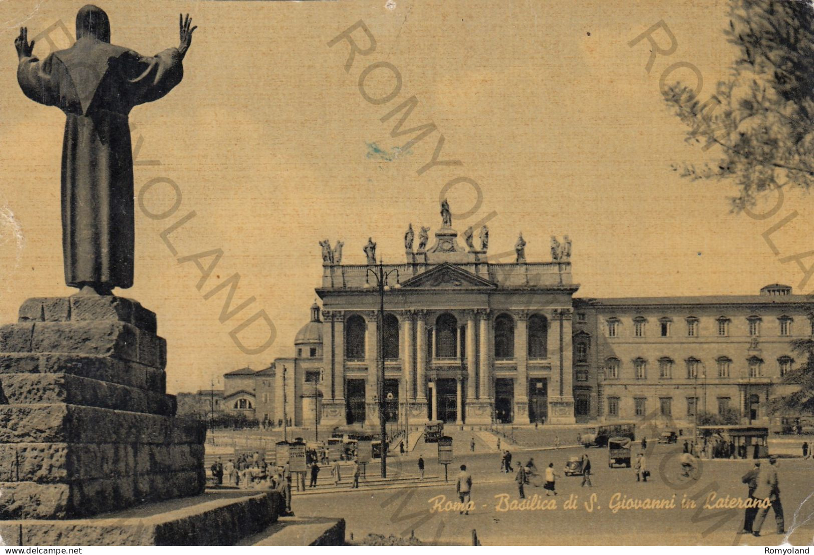 CARTOLINA  B3  ROMA,LAZIO-BASILICA DI S.GIOVANNI IN LATERANO-MEMORIA,CULTURA,RELIGIONE,BELLA ITALIA,VIAGGIATA 1952 - Pantheon