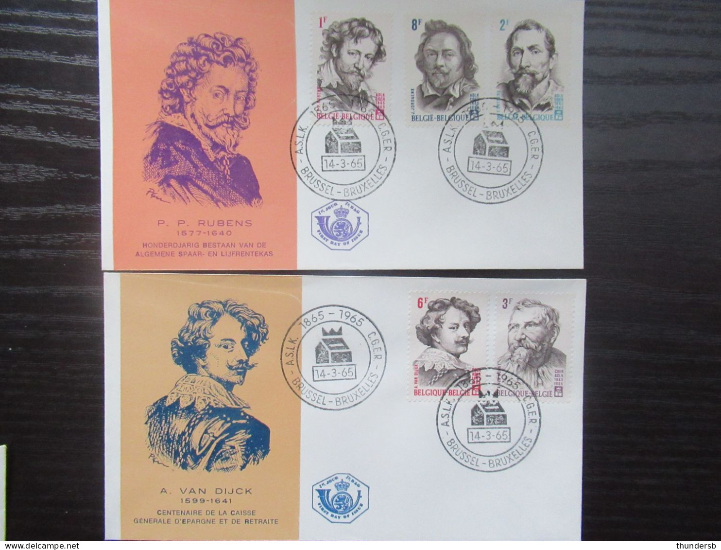 FDC 1322/26 'Grote Belgische Schilders' - 1961-1970